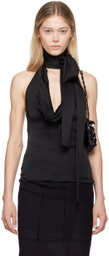 Blumarine Black Halter Neck Tank Top