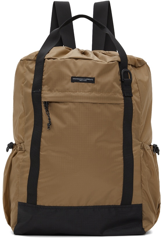 Photo: Engineered Garments Tan 3-Way Backpack