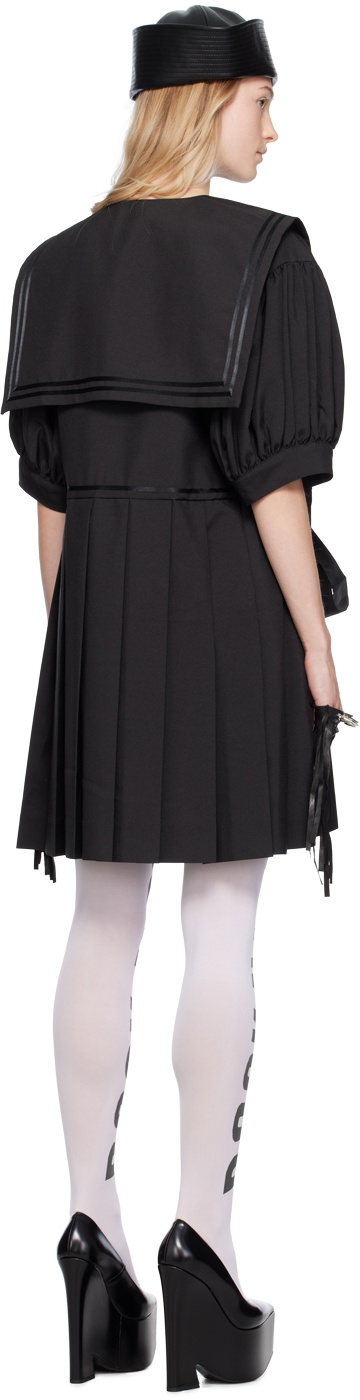 black sailor dress Plus Size Sailor Collar Sakura Bow Black Summer Dress  Sugarplum Store