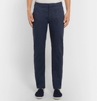 Orlebar Brown - Campbell Slim-Fit Tapered Stretch-Cotton Poplin Trousers - Men - Navy