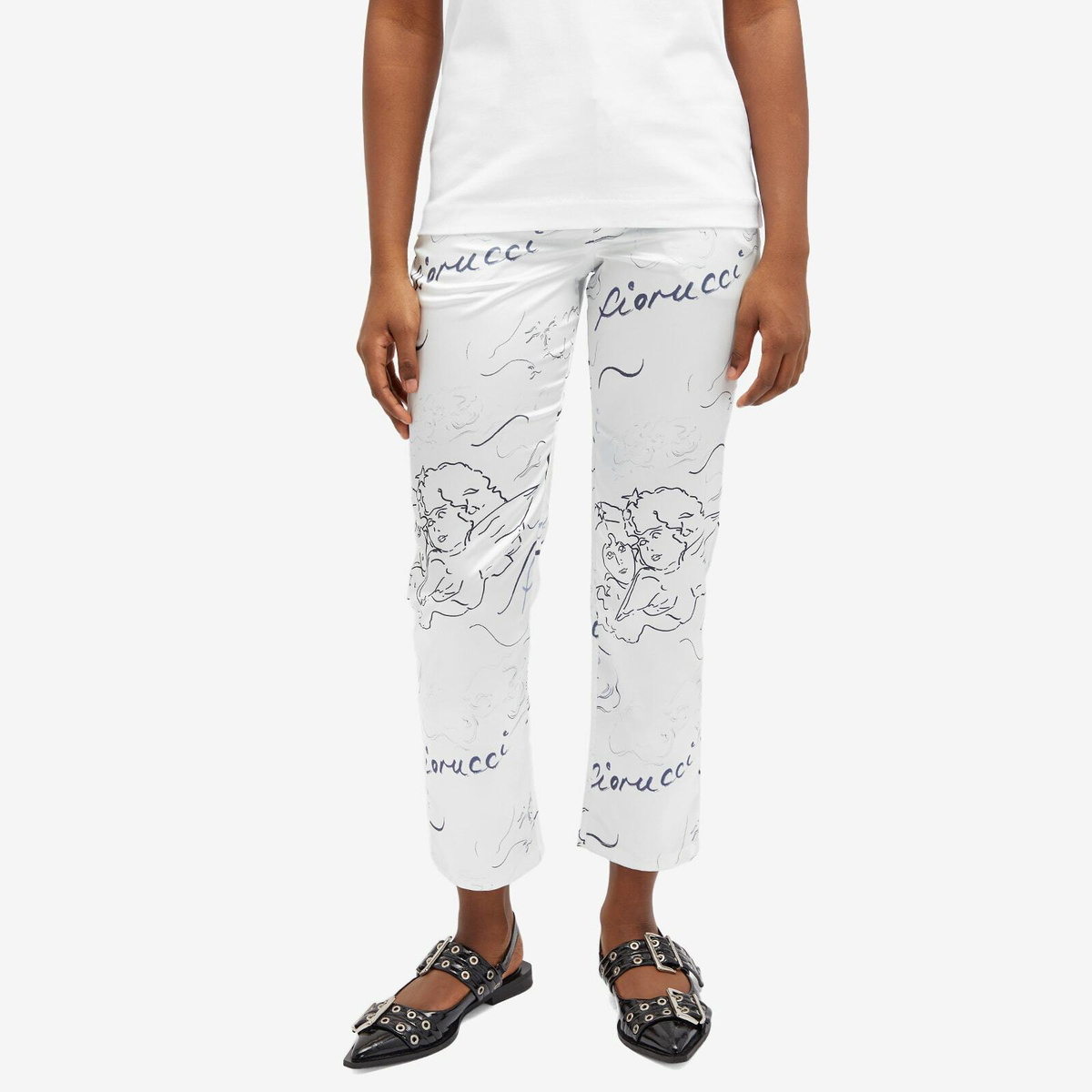 Fiorucci Women's Sketch Angel Trousers in White