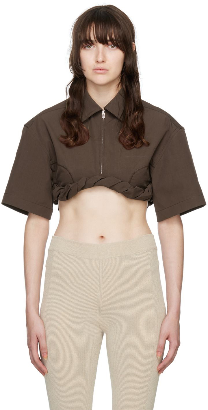 Jacquemus Brown Le Papier 'La Chemise Silpa' Shirt Jacquemus