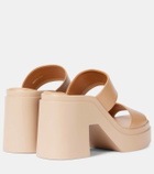 Clergerie Next leather platform sandals