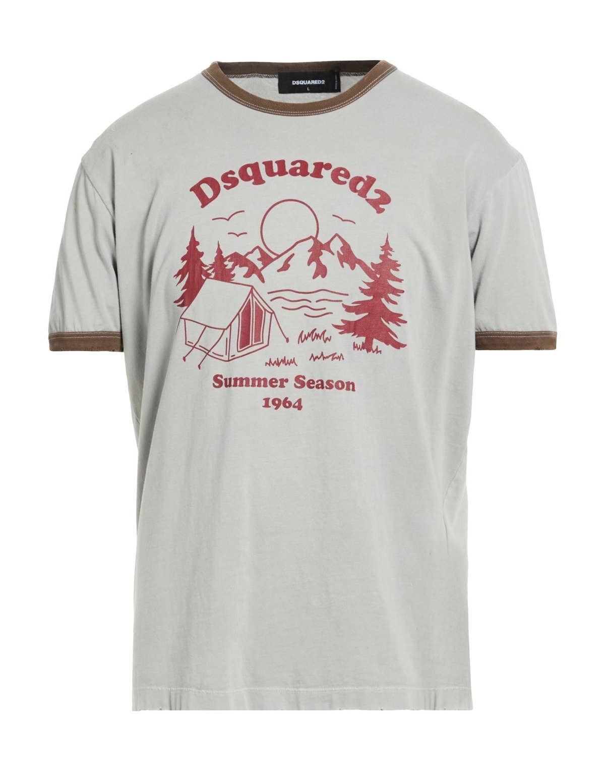 Dsquared2 Mens T-shirt in Grey