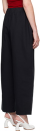 SELASI Black Elasticized Trousers