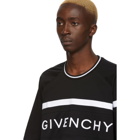 Givenchy Black Oversized Logo Band T-Shirt