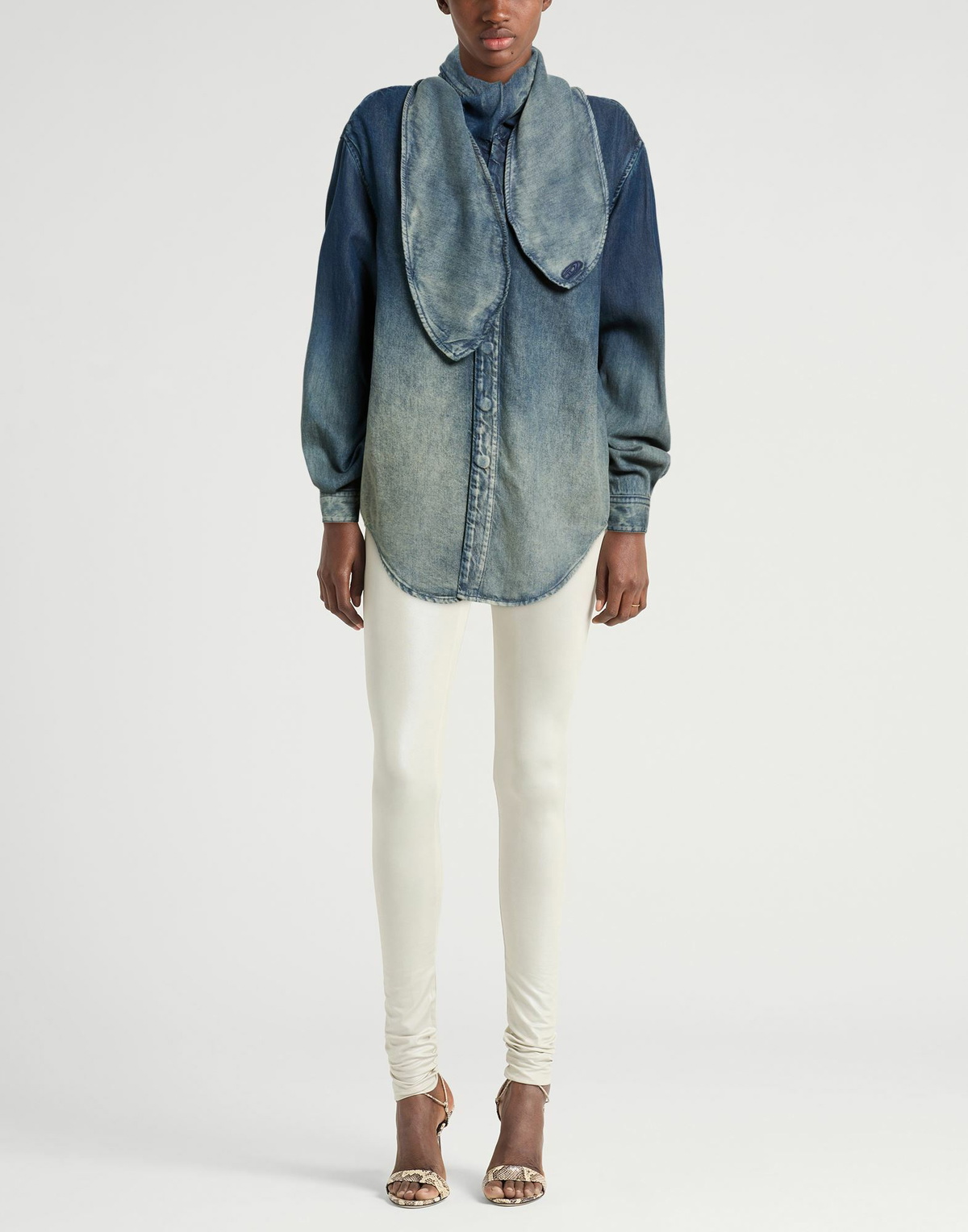 Diesel Womens Denim shirt in Blue