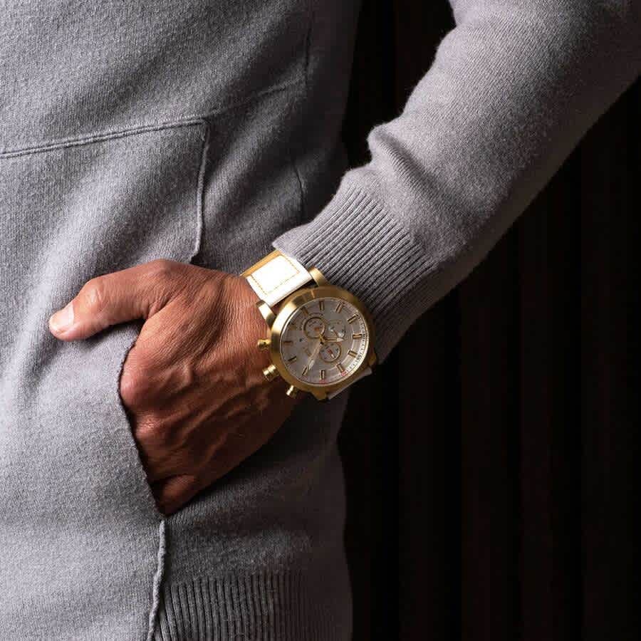 Polanti Rogue Chronograph Quartz White Dial Mens Watch RG0001W-YG