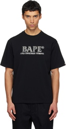 BAPE Black Rhinstone 'BAPE' Logo Relaxed Fit T-shirt