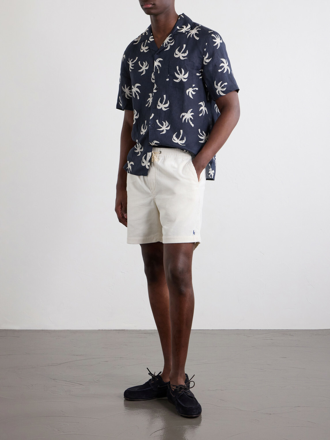 Onia - Camp-Collar Printed Linen and Lyocell-Blend Shirt - Blue