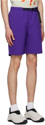 Dime Purple Belted Shorts