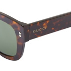 Gucci Men's Eyewear GG1110S Bio Acetate Sunglasses in Havana/Green