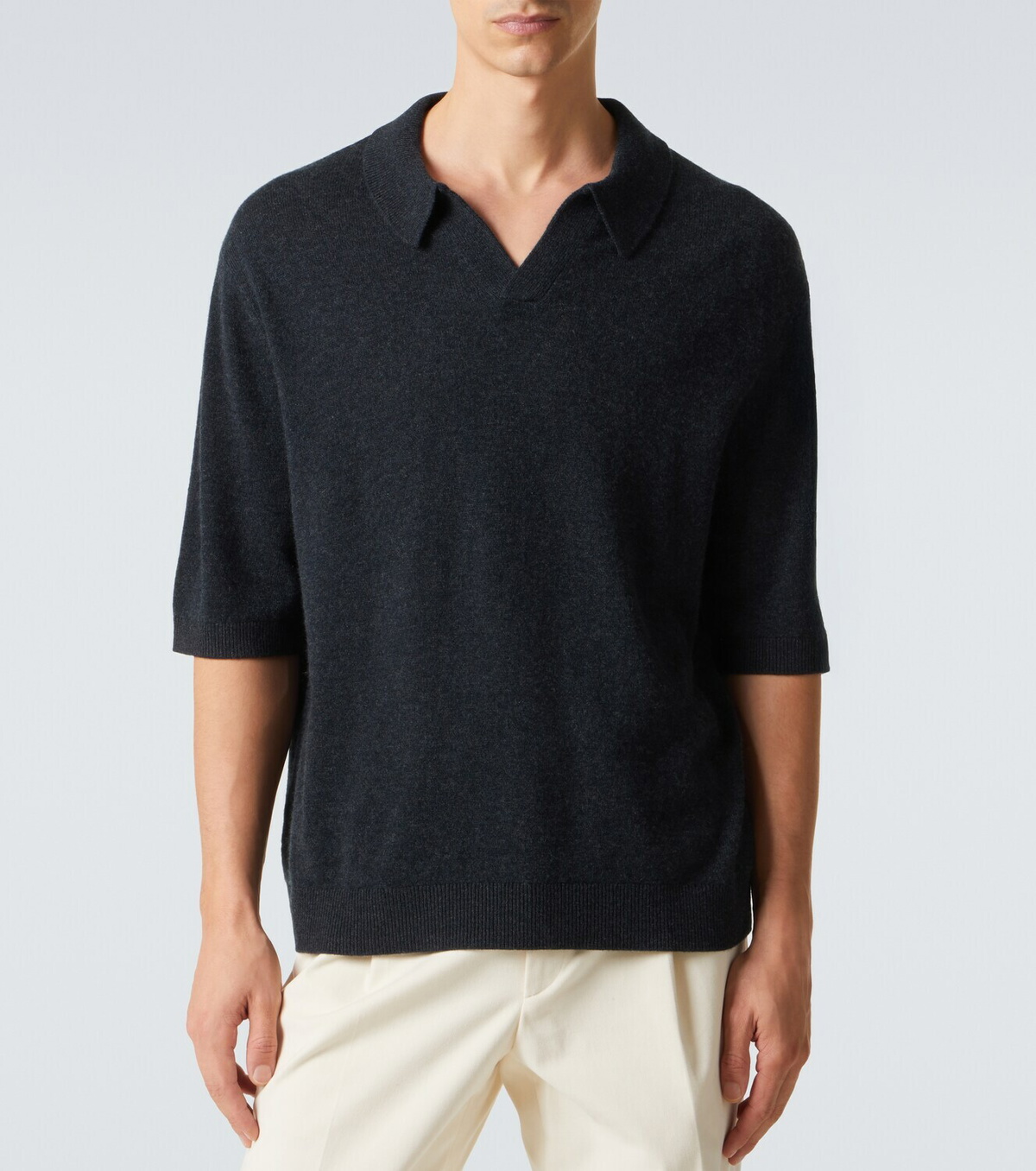 Le Kasha Bale cashmere polo sweater