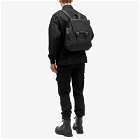 Alexander McQueen Men's The Edge Leather Backpack in Black