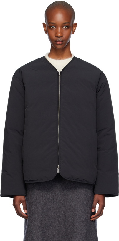 Photo: Jil Sander Black Y-Neck Down Jacket