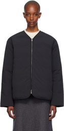 Jil Sander Black Y-Neck Down Jacket