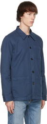 Nudie Jeans Blue Barney Worker Jacket