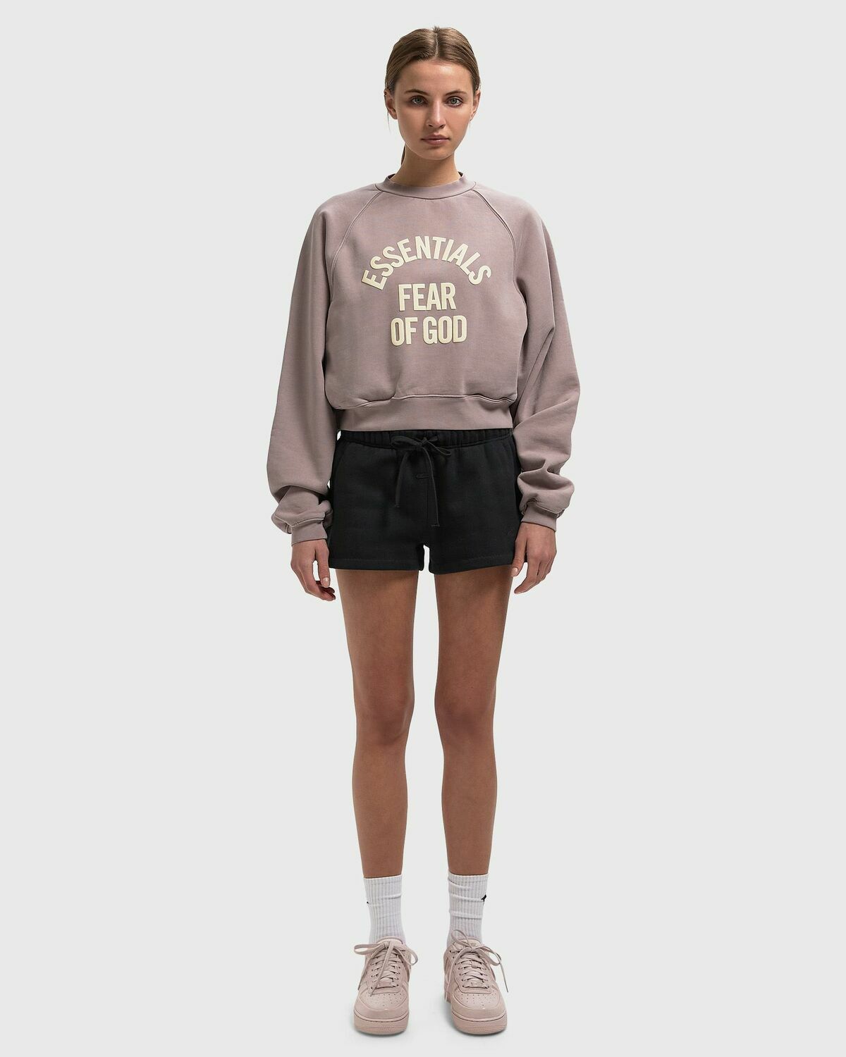 WMNS CAMPUS 90S CROPPED RAGLAN CREWNECK