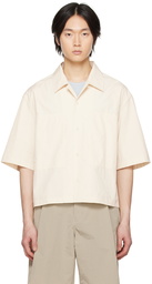 AMOMENTO Off-White Boxy Shirt