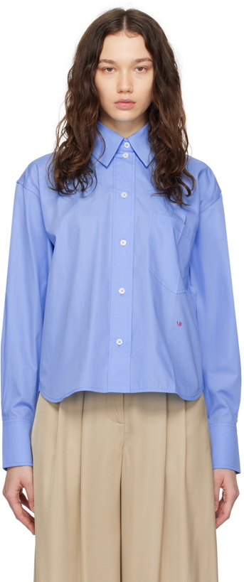 Photo: Victoria Beckham Blue Cropped Shirt