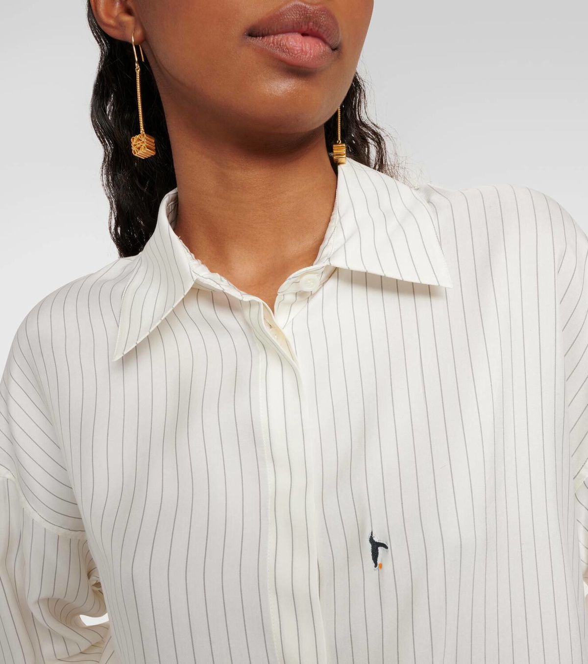 Loewe x Suna Fujita silk and cotton fil coupé shirt Loewe