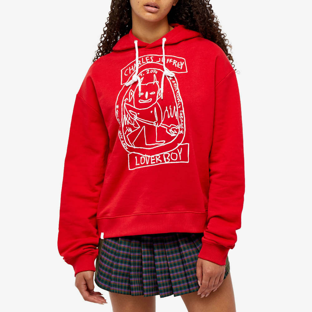 Charles Jeffrey Women's Loverboy Lost Boys Hoody in Red Charles Jeffrey  Loverboy