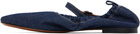 Maison Kitsuné Blue Denim Ballerina Flats