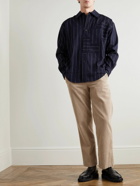 Mr P. - Straight-Leg Garment-Dyed Cotton-Corduroy Trousers - Brown