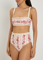 Agua BY Agua Bendita Nopal Floral-print Bikini Briefs Multicoloured