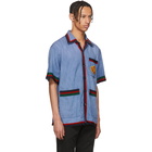 Gucci Blue Chambray Bowling Shirt