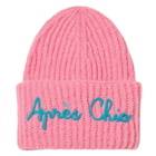 MC2 Saint Barth Girl Brushed And Ultra Soft Beanie With Apres Chic Embroidery