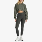 Joah Brown Women's Deconstructed Crop Zip Hoodie in Washed Sage