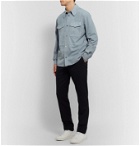 Dunhill - Suede Overshirt - Blue