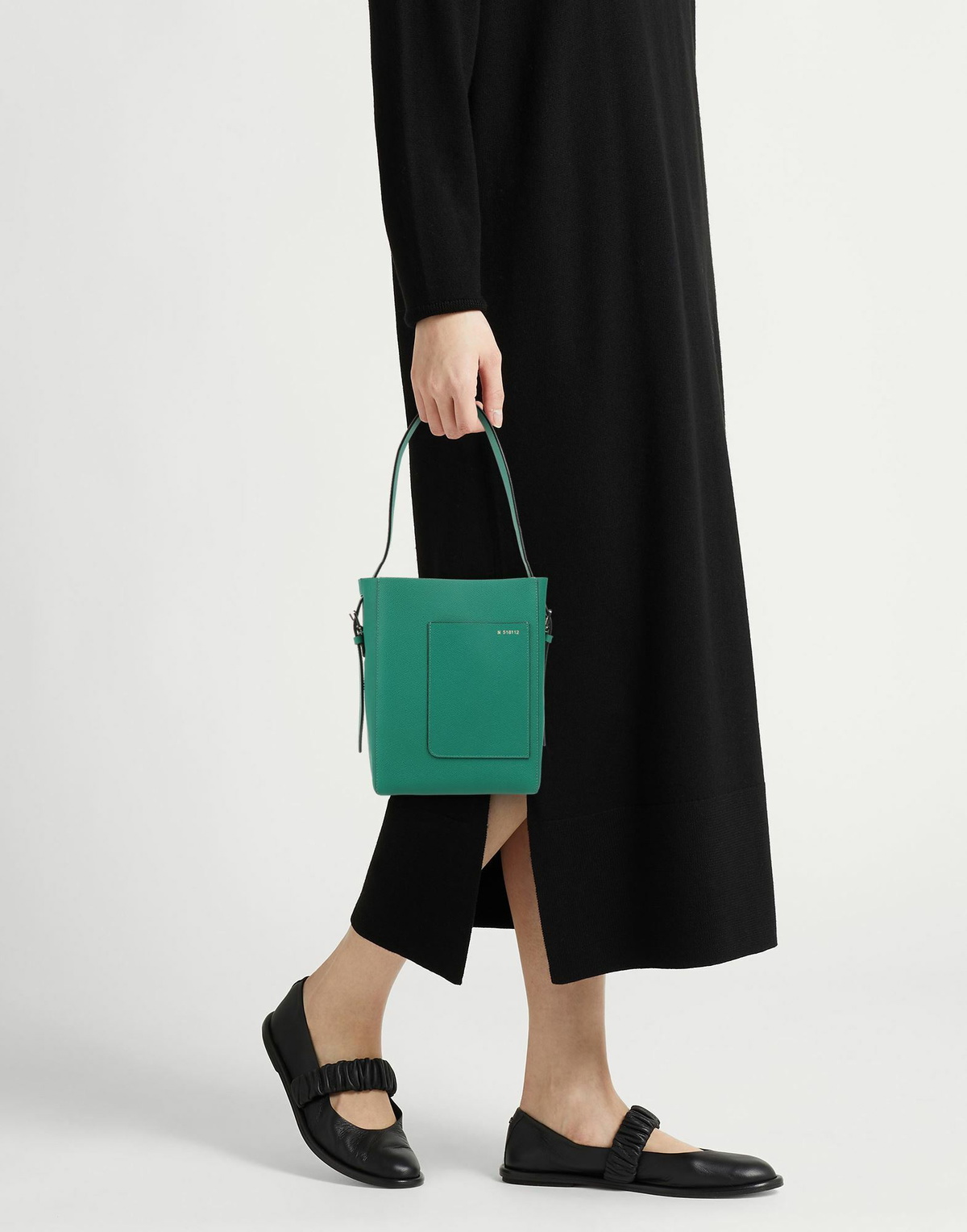 Valextra Borsa Secchiello Piccola Soft Womens Shoulder bag Emerald in Green