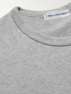 Comme des Garçons SHIRT - Logo-Print Mélange Cotton-Jersey T-Shirt - Gray - S