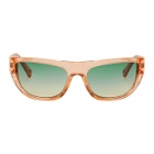 Double Rainbouu Orange Le Specs Edition Transparent Night Crawl Sunglasses
