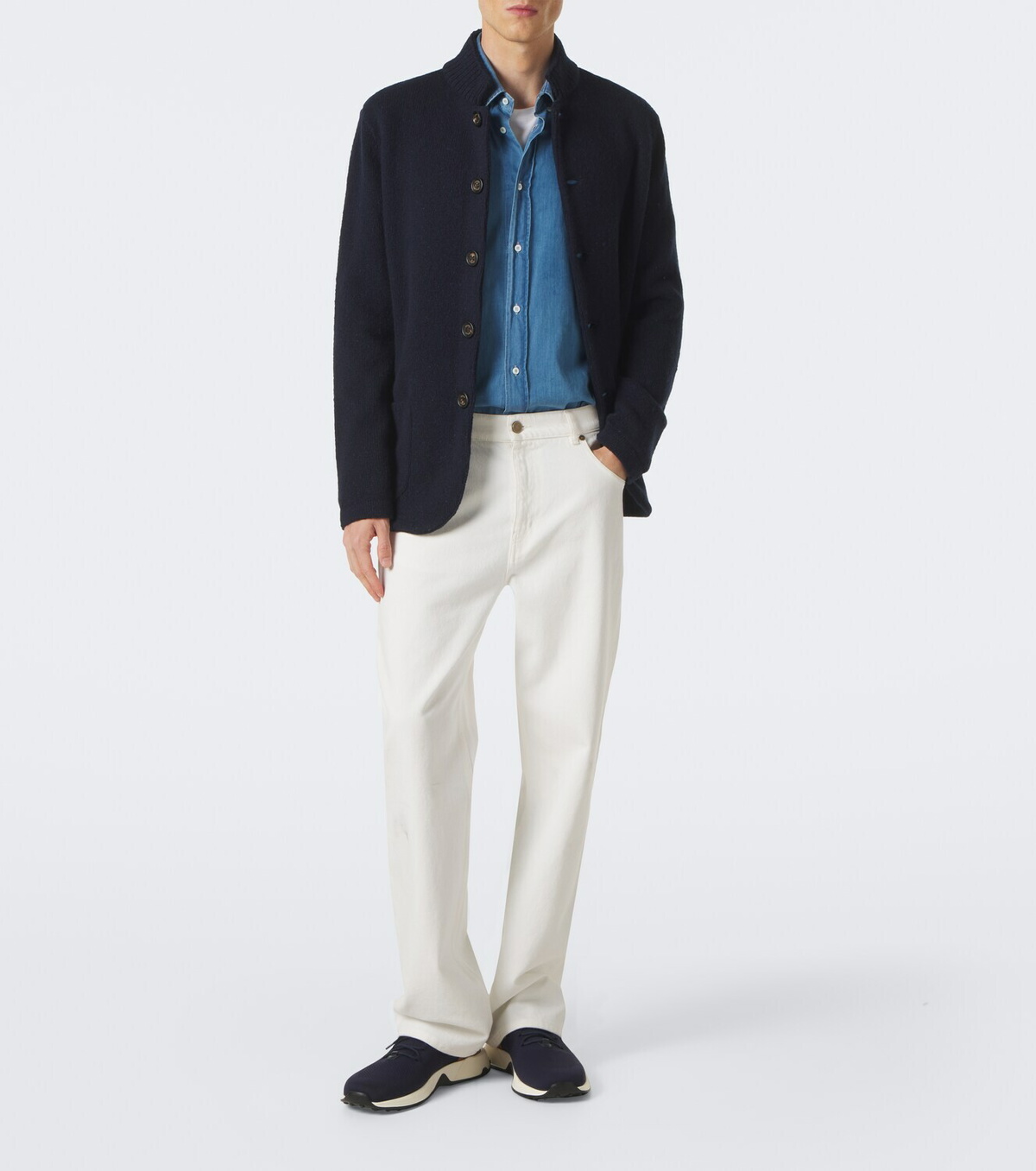 Tod's Calzino leather-trimmed sneakers