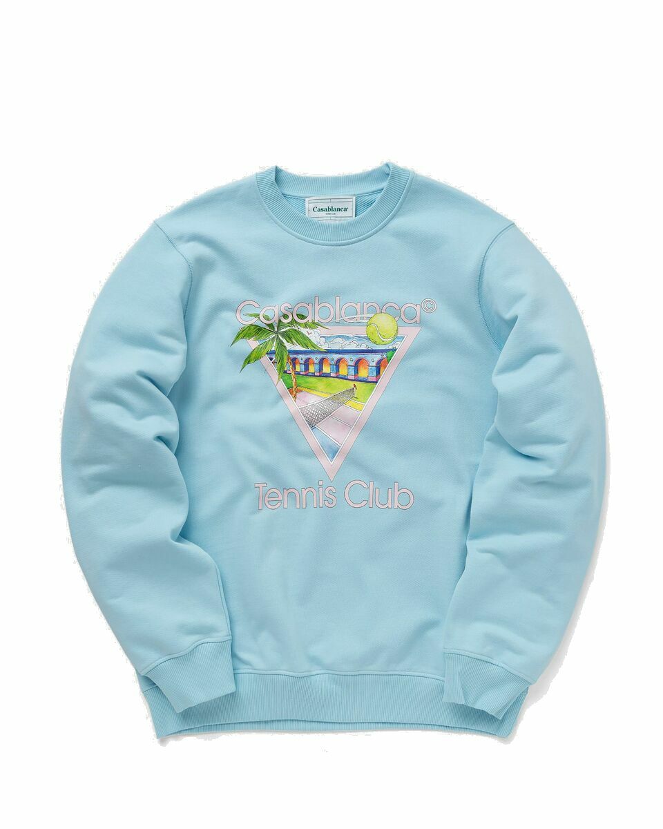 Casablanca Tennis Club Icon Pastelle Printed Unisex Sweat White