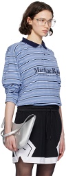Martine Rose Blue Stripe Polo