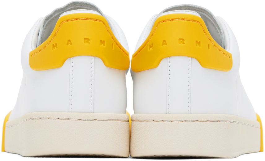 Marni White & Yellow Dada Bumper Sneakers Marni