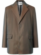 Jil Sander - Virgin Wool-Blend Drill Blazer - Brown