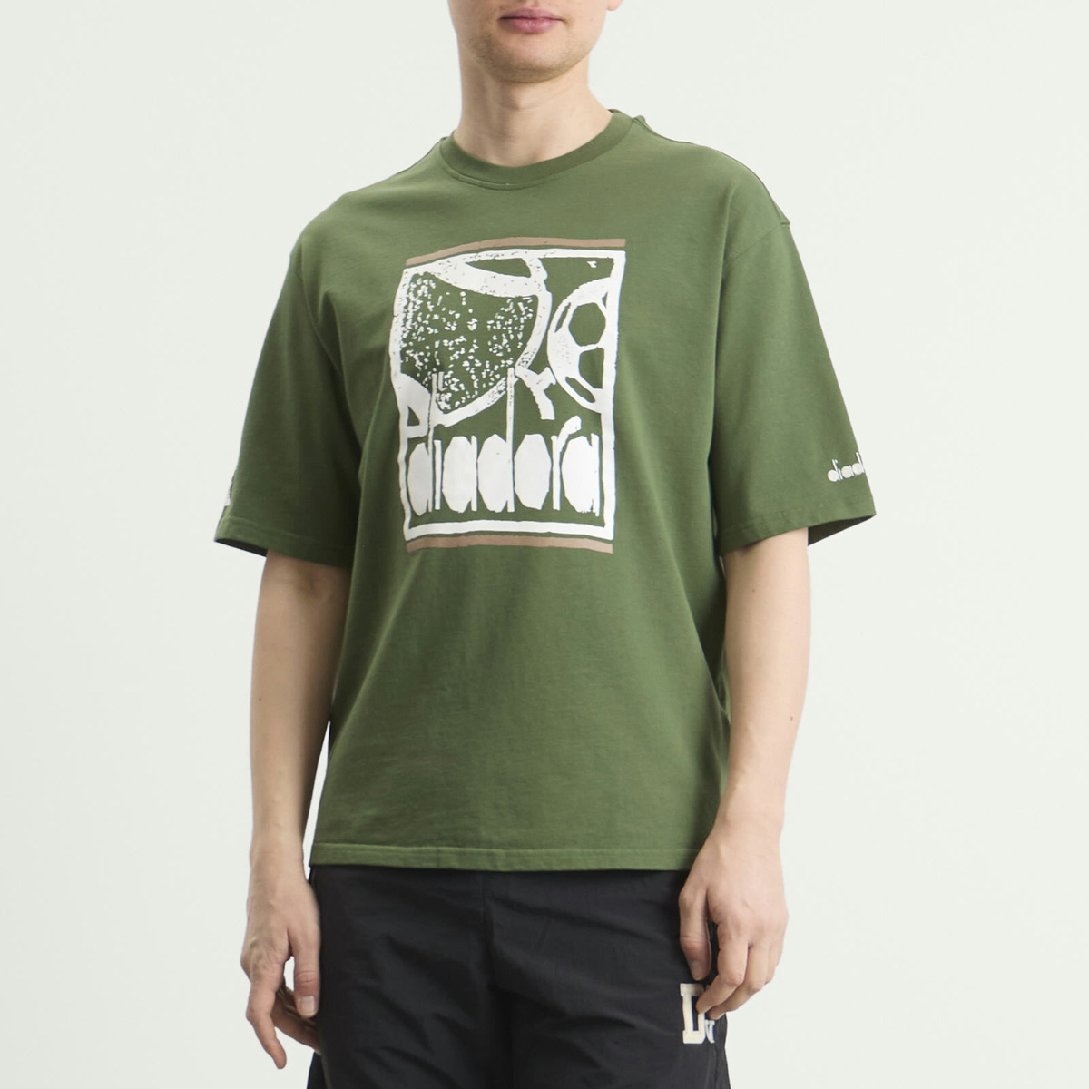 Diadora Men's Legacy T-Shirt in Green Botanic