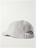 SSAM - Textured Organic Cotton and Silk-Blend Baseball Cap - Gray