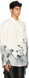 Feng Chen Wang White Printed Shirt