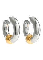 Jean Paul Gaultier Two-tone Hoop Earrings - Silver - One Size