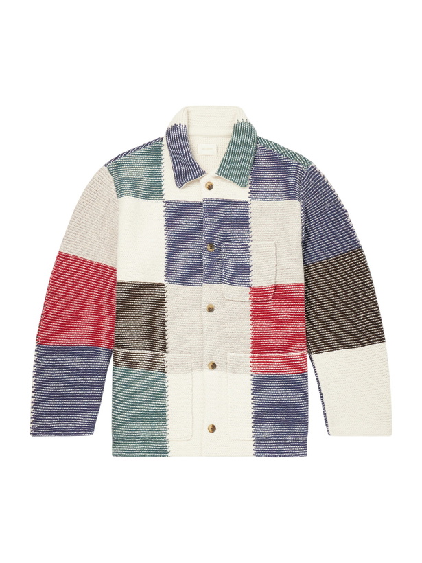 Photo: Aimé Leon Dore - Patchwork Intarsia-Knit Wool-Blend Jacket - Multi