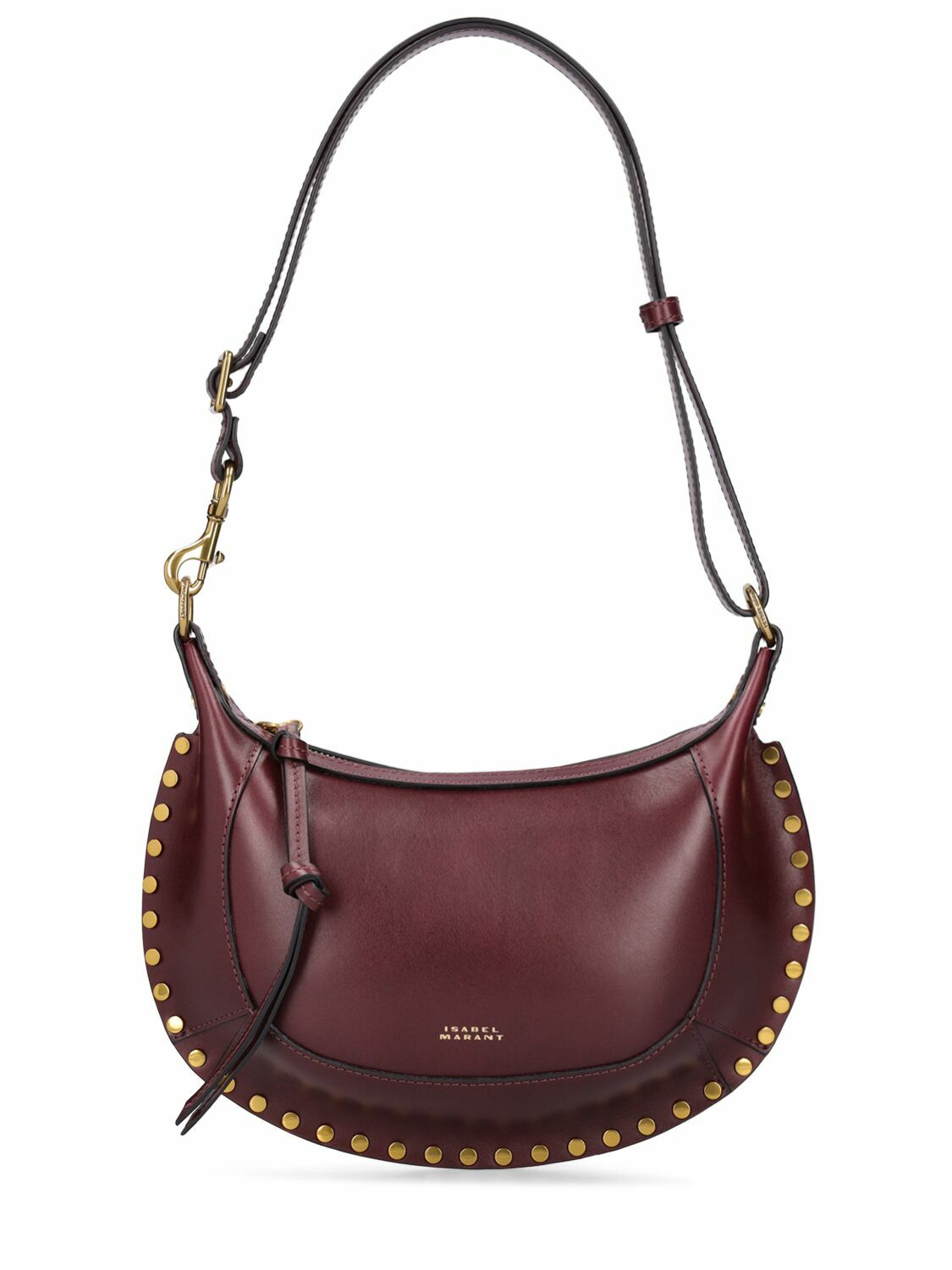 ISABEL MARANT Oskan Moon Studded Leather Shoulder Bag