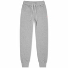 Maison Kitsuné Women's Tricolour Fox Patch Classic Jog Pant in Grey Melange