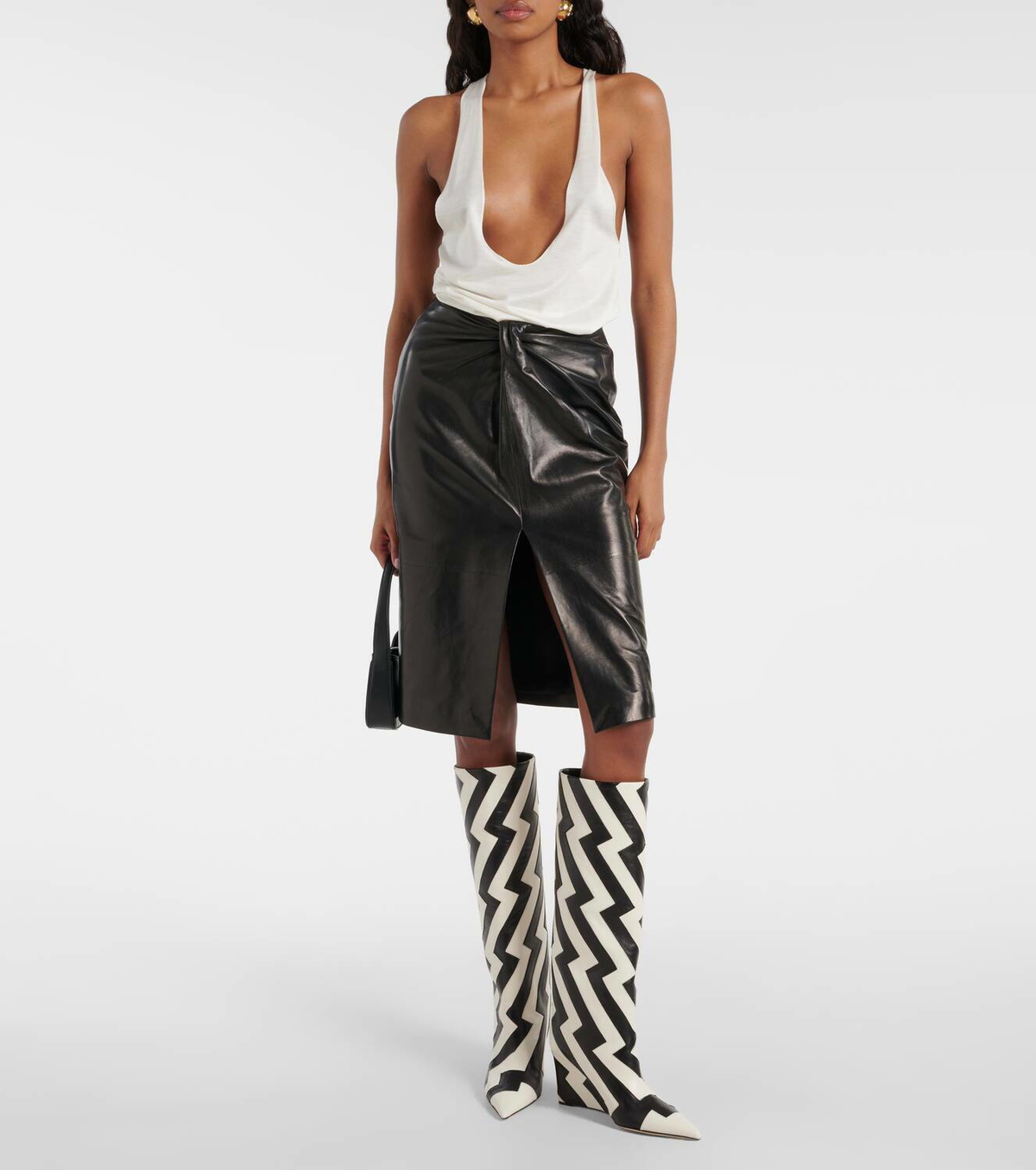 Jimmy Choo Blake 85 leather knee-high boots Jimmy Choo