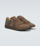 Maison Margiela - Replica suede-trimmed sneakers